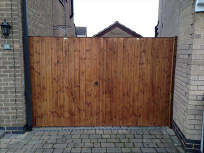 Double Mortice and Tenon Gates front